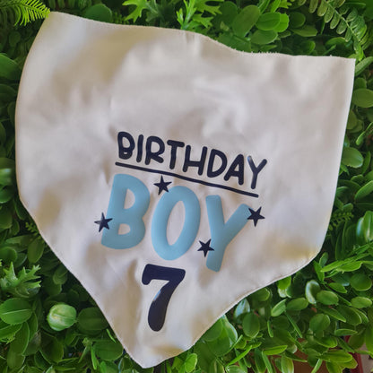 Dog Birthday Bandana | Personalised Dog Birthday Bandana | Custom Pet Birthday Outfit | Birthday Dog Scarf | Puppy Birthday Party Accessory