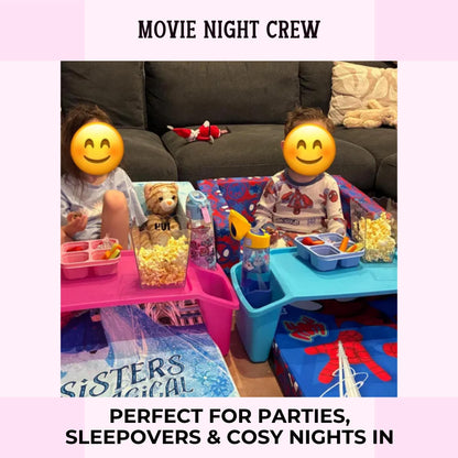 Personalised Family Movie Night Popcorn Boxes | Custom Snack Boxes with Family Name | Home Cinema Night Party Supplies