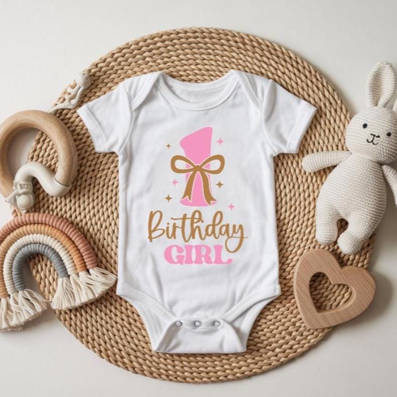Personalised 1st Birthday Girl Bodysuit | Custom Name First Birthday Outfit | Birthday Princess Bodysuit | One Year Old Girl Birthday