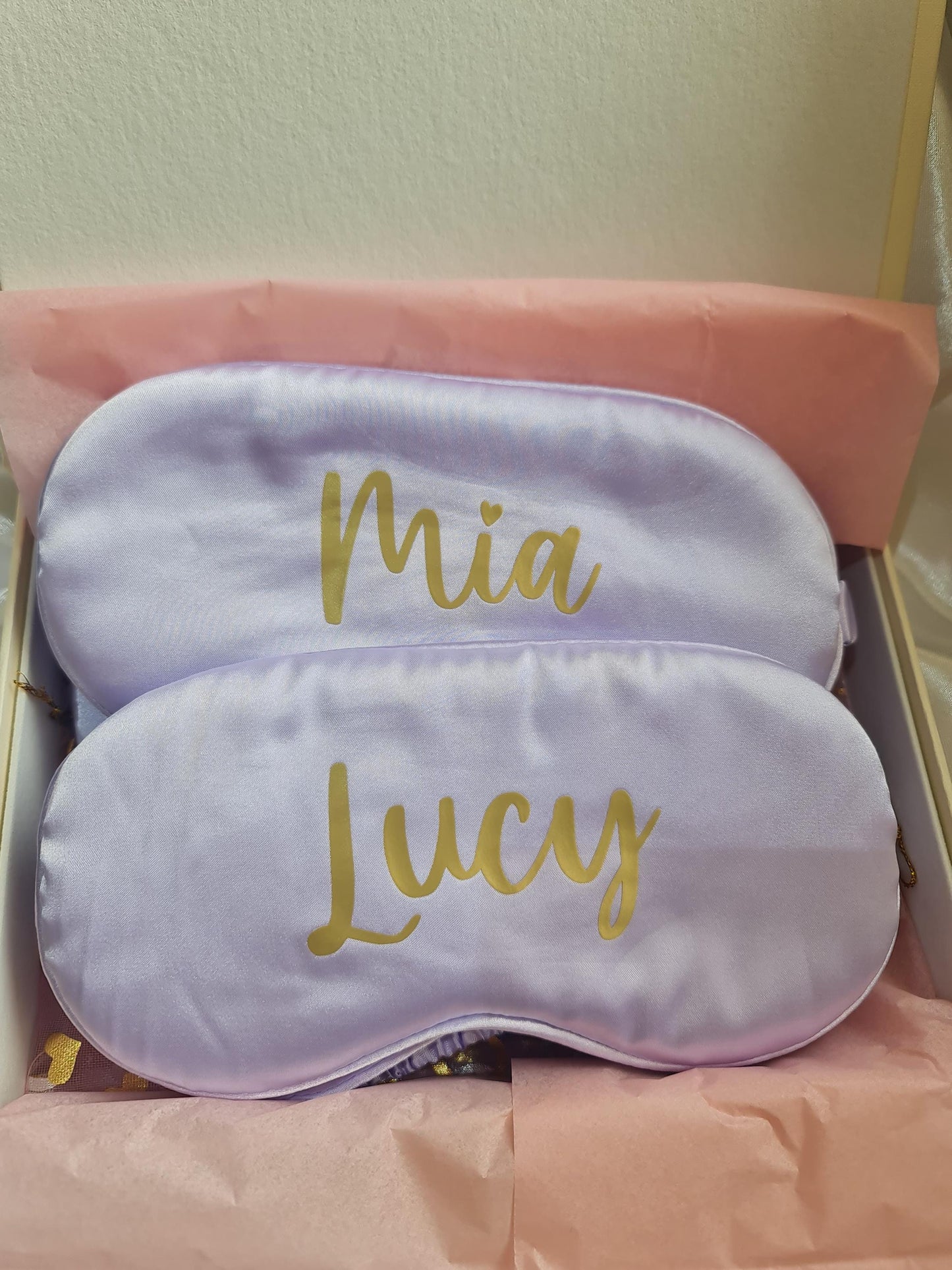 Personalised Satin Eye Mask | Custom Name Sleep Mask | Bridesmaid Gift | Travel Eye Mask | Self Care Gift | Personalised Gift