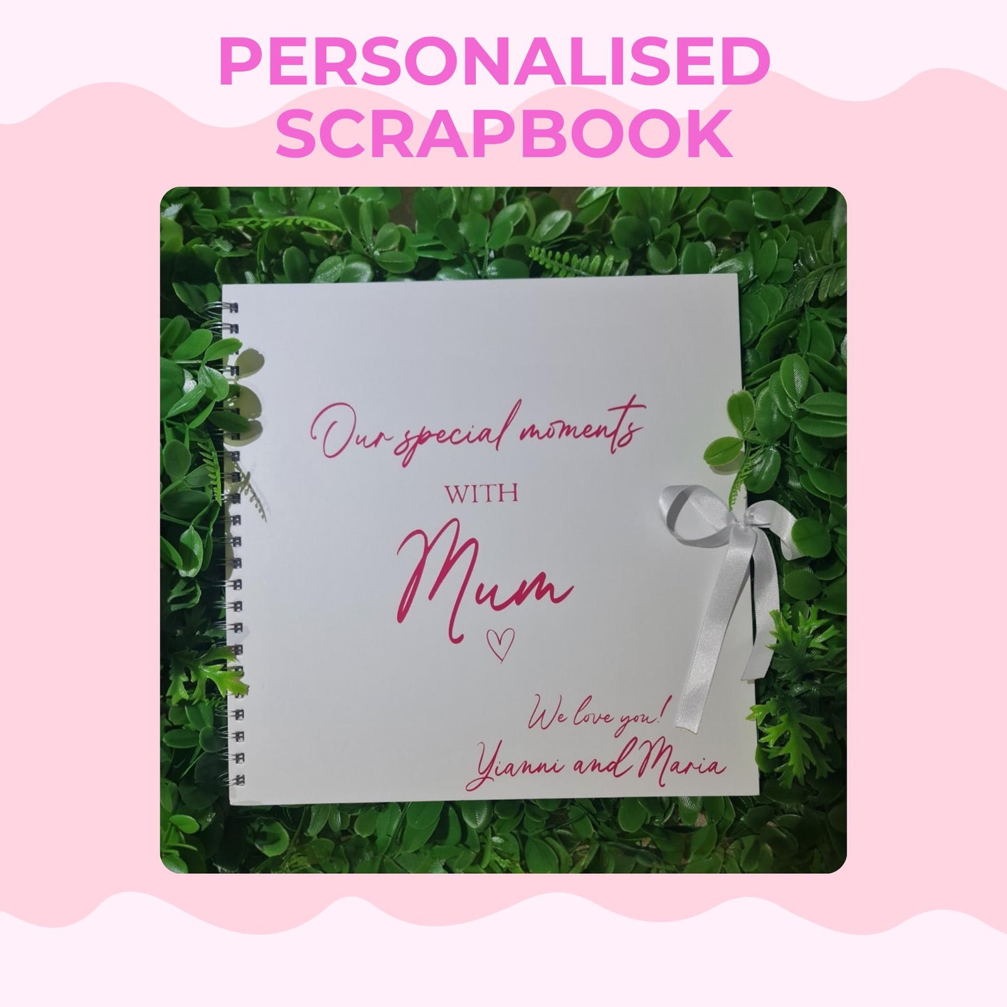 Personalised Special Moments with Mum Scrapbook | Memory Book | Mother's Day Gift | Family Keepsake Album