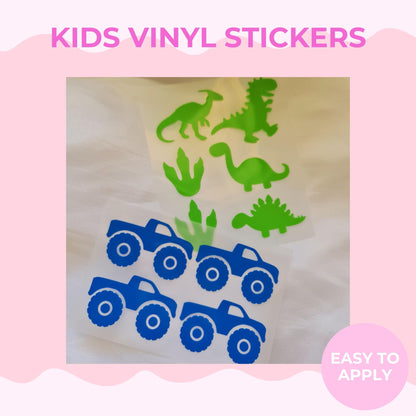 Kids Waterproof Stickers for School Supplies | Kids Vinyl Label Sheet | Waterproof Labels for School Supplies, Lunch Boxes & Drink Bottles