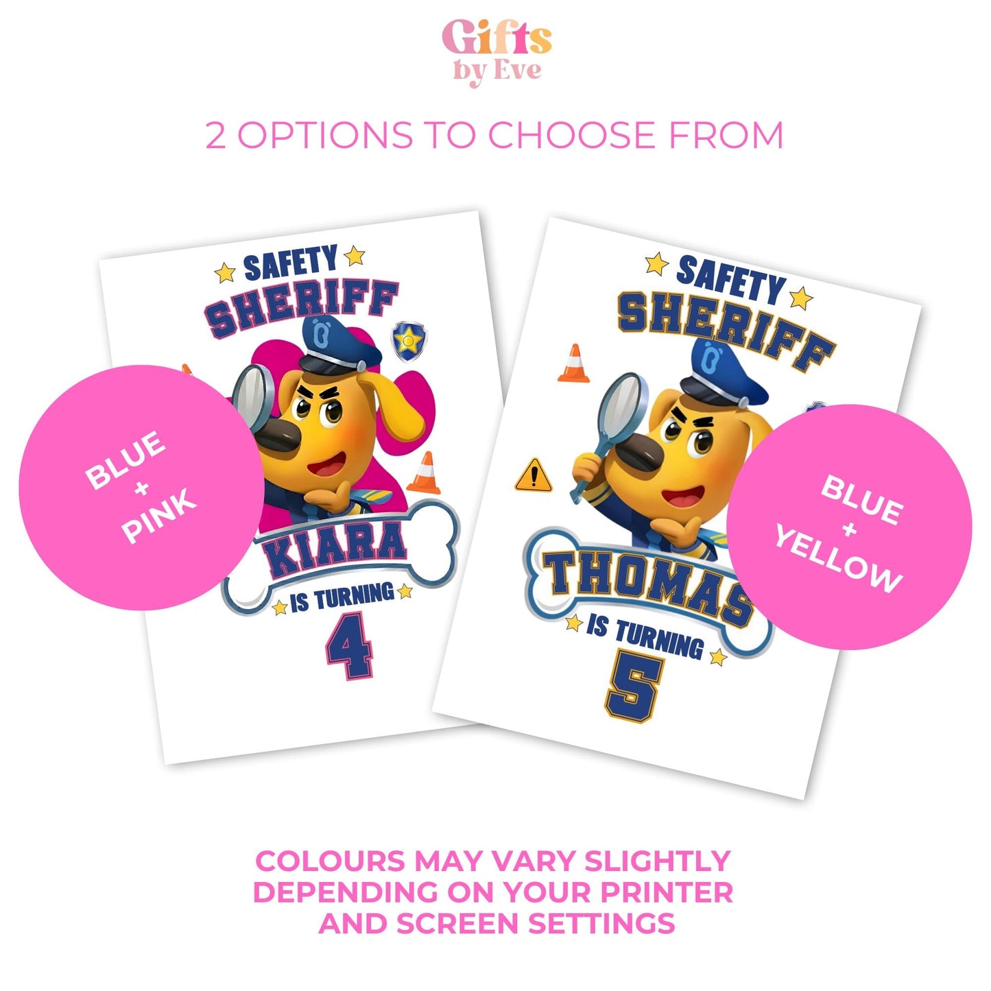 Personalised Safety Birthday PNG | Custom Safety Birthday Shirt Design | Kids Birthday T-Shirt PNG | Custom Name & Age | Digital Download