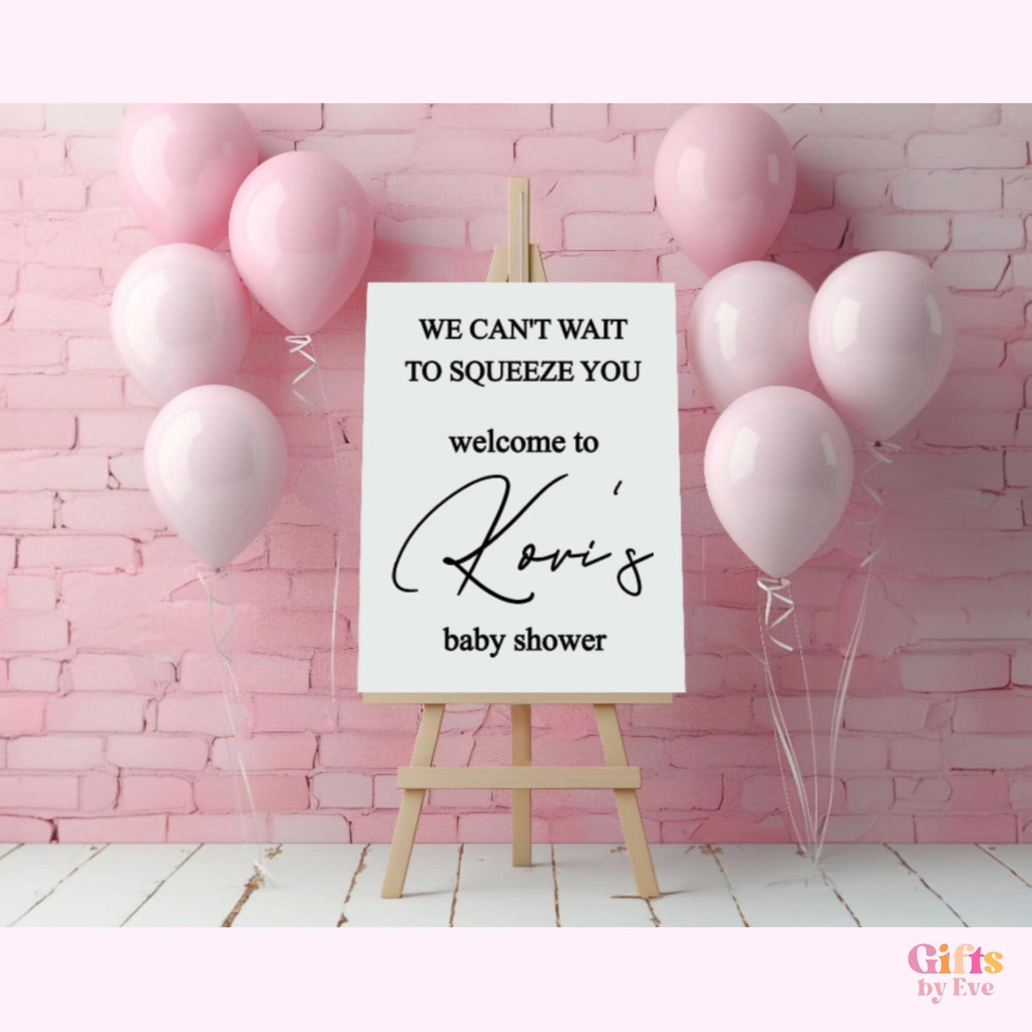Custom Iron On Baby Shower Decal | Personalised Fabric Backdrop Transfer | DIY Baby Shower Sign | Welcome Sign Iron On | Event Backdrop Sign