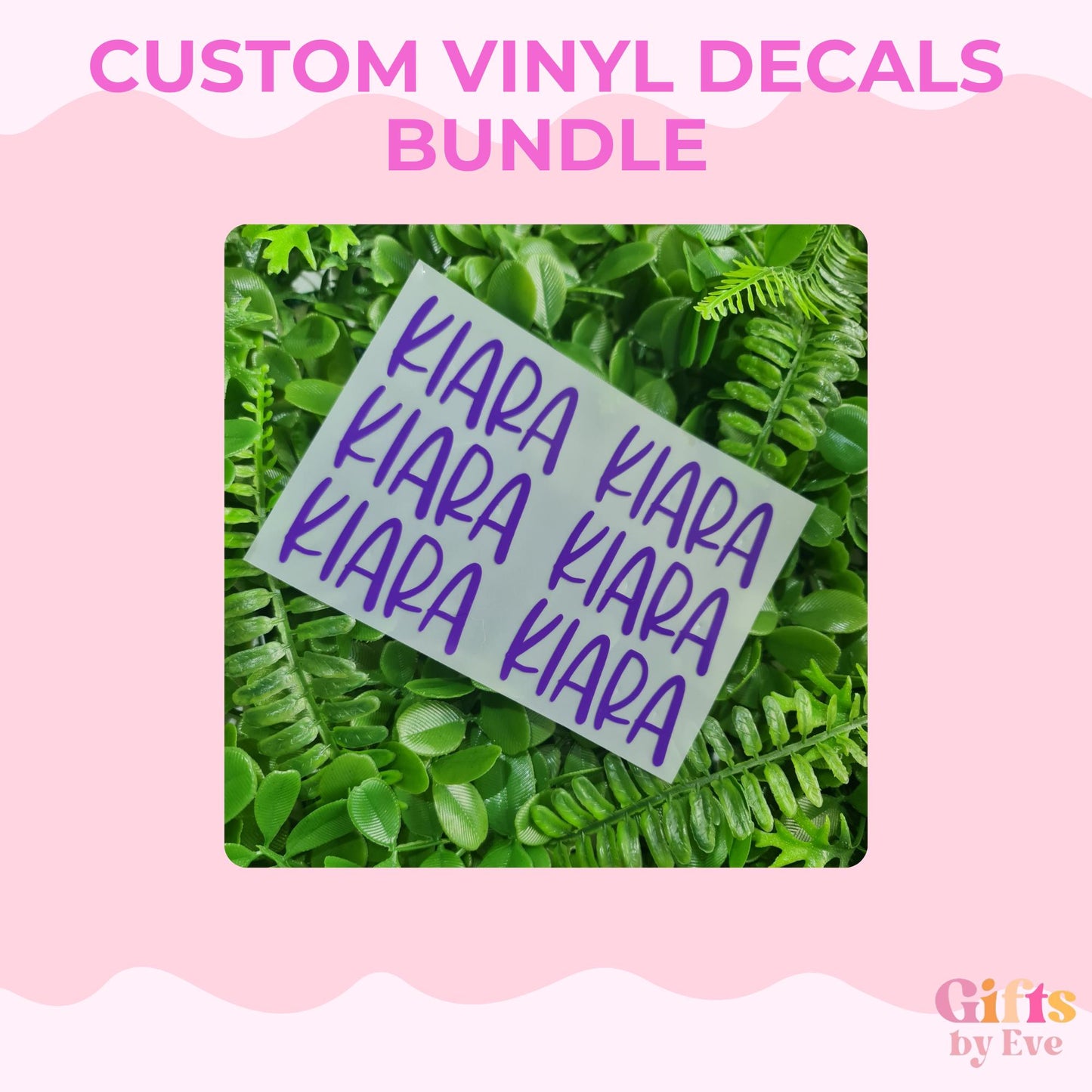 Custom Vinyl Name Labels | Personalised Sticker Decals for Kids, School & Party Items