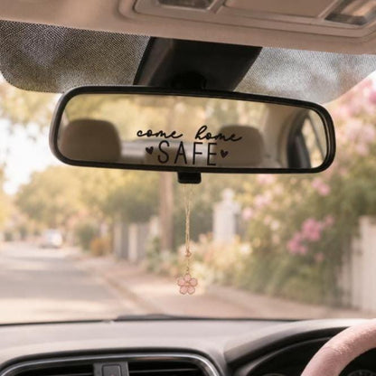 Car Rear View Mirror Decal | Drive Safe We Love You | Come Home Safe | Drive Safe Vinyl Sticker | Car Mirror Decal Gift
