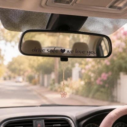 Car Rear View Mirror Decal | Drive Safe We Love You | Come Home Safe | Drive Safe Vinyl Sticker | Car Mirror Decal Gift
