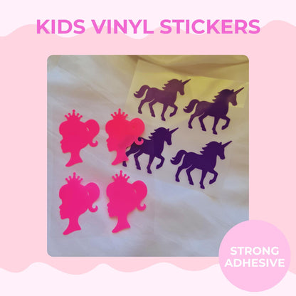 Kids Waterproof Stickers for School Supplies | Kids Vinyl Label Sheet | Waterproof Labels for School Supplies, Lunch Boxes & Drink Bottles