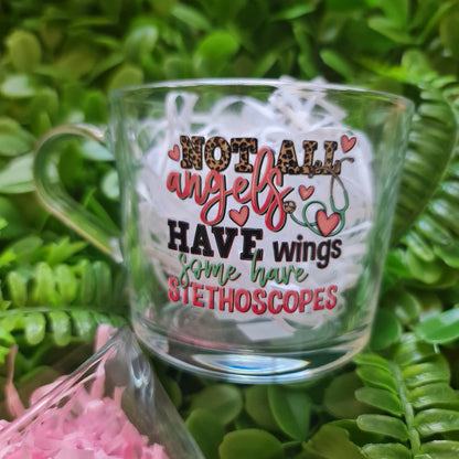 Nurse Theme Glass Mug