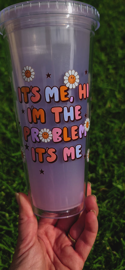 It's me hi, acrylic cup 24oz