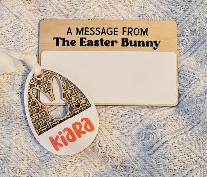 Easter bunny message board